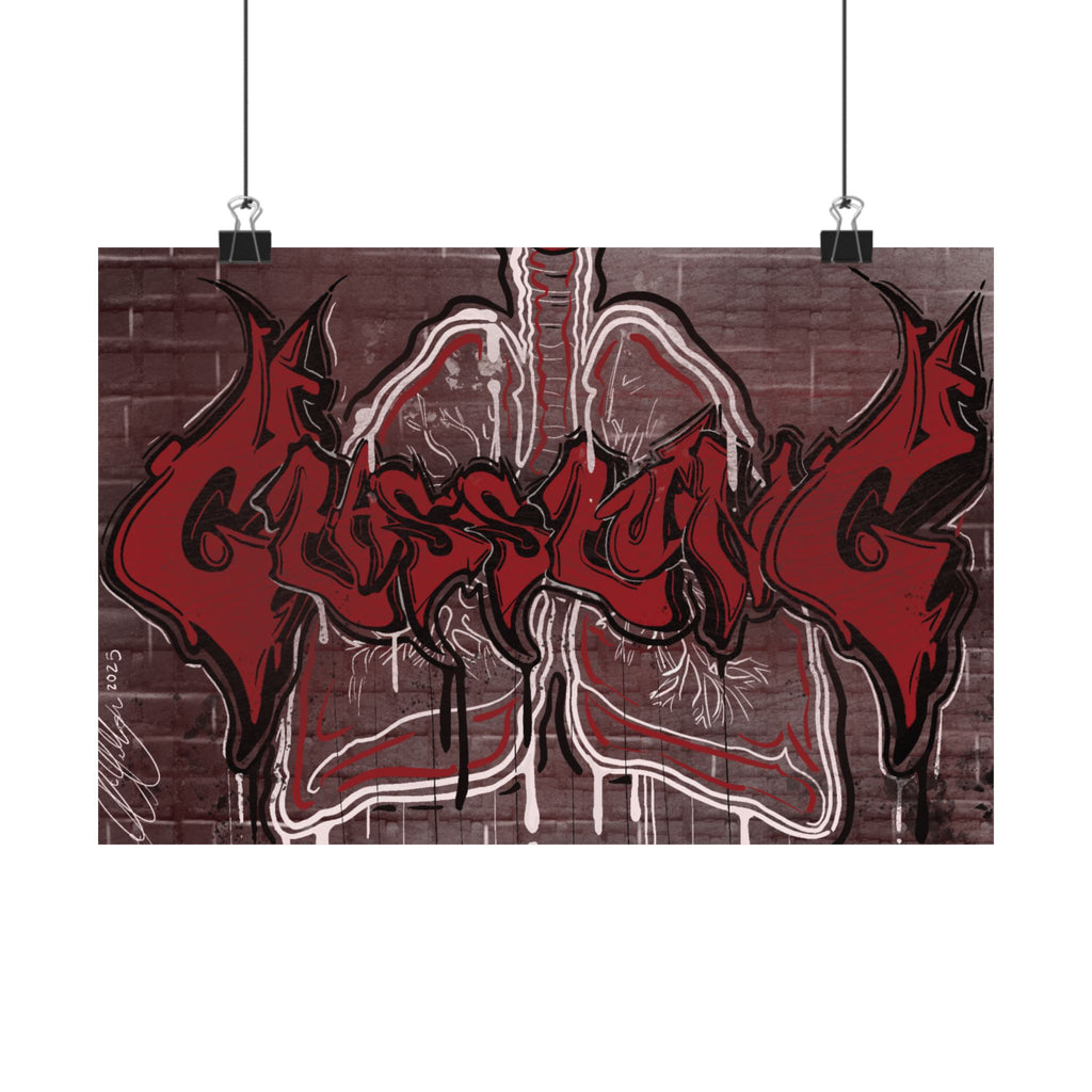 Glasslung Retro-Graffiti Poster